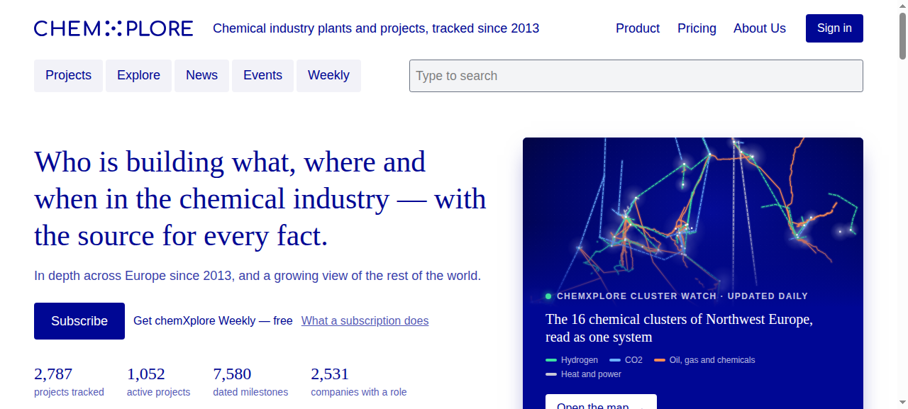 chemXplore 网站(2026 年 10 月)