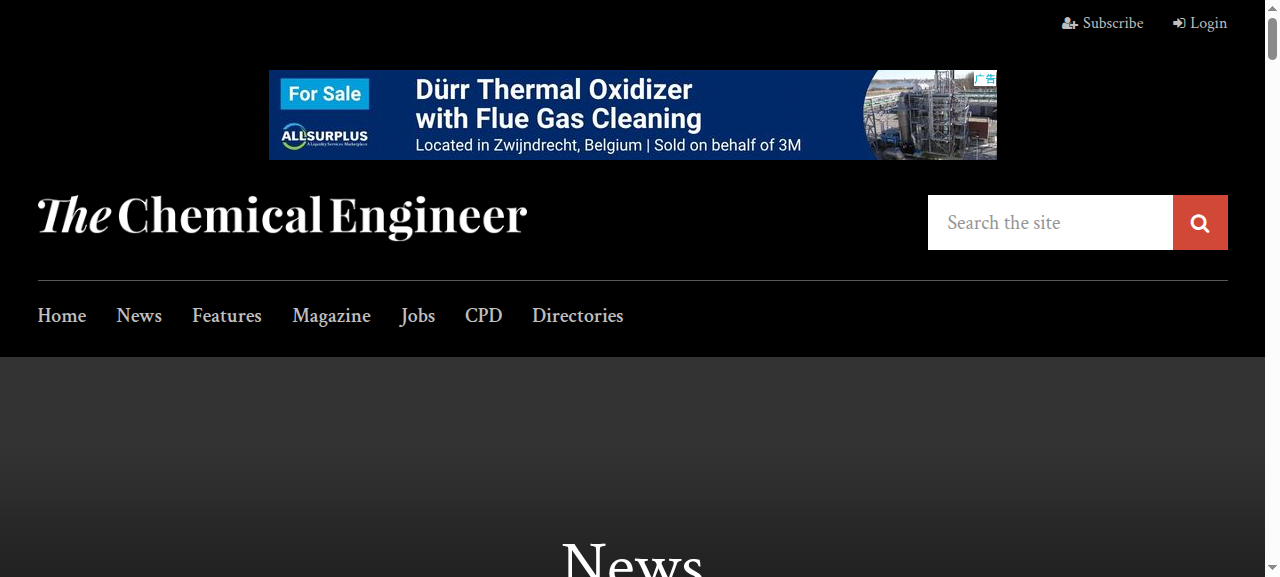 The Chemical Engineer 网站(2026 年 10 月)